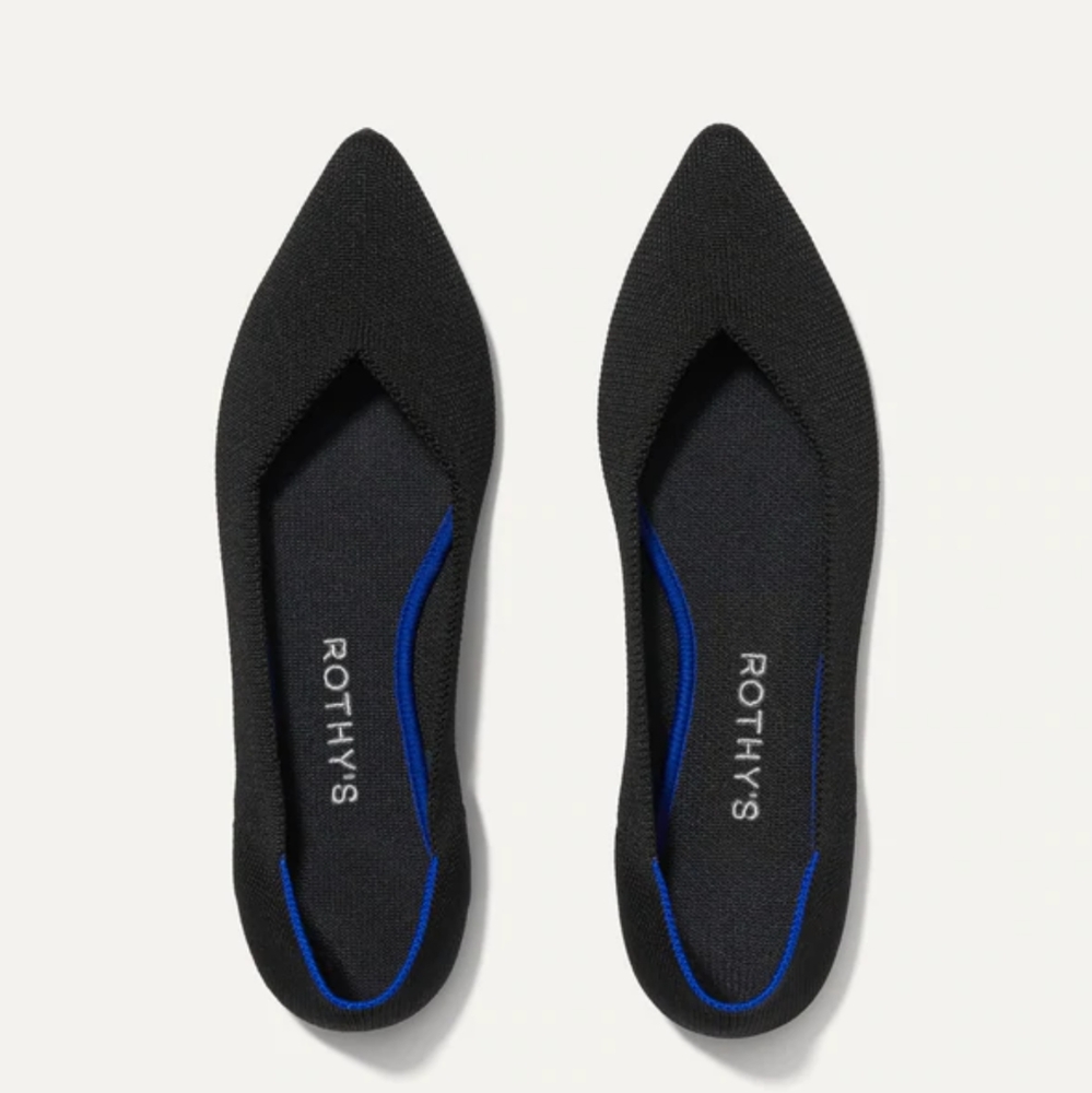 Rothy's Classic Black The Point Ballet Flat